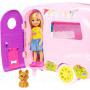 Barbie® Club Chelsea™ Camper Playset with Chelsea™ Doll, Puppy, Car, Camper, Firepit, Guitar and 10 Accessories