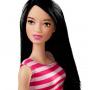 Barbie Doll with striped dress (brunette)