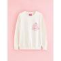 Barbie Cream Slogan Sweatshirt