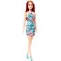 Barbie Flower Dresses - Blue And Redhead Doll