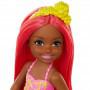 Barbie™ Dreamtopia Chelsea™ Mermaid Doll, 6.5-inch with Coral-Colored Hair and Tail