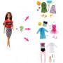  Barbie Surprise Doll, Brunette with 2 Career Looks and Accessories