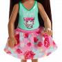 Barbie® Club Chelsea™ Doll, 6-inch Brunette Wearing Fierce Tiger Graphic and Removable Floral Skirt