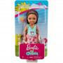 Barbie® Club Chelsea™ Doll, 6-inch Brunette Wearing Fierce Tiger Graphic and Removable Floral Skirt