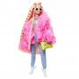 Barbie® Extra Doll #3 in Pink Coat with Pet Unicorn-Pig for Kids 3 Years Old & Up