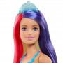 ​Barbie™ Dreamtopia Princess Doll (11.5-inch) with Extra-Long Two-Tone Fantasy Hair, Hairbrush, Tiaras and Styling Accessories