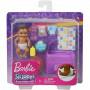 ​Barbie® Skipper™ Babysitters Inc.™ Feeding and Changing Playset with Color-Change Baby Doll, Open-and-Close Diaper Bag and 7 Accessories