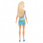 Barbie Blue Barbie Logo Print Dress Doll