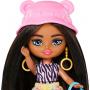 Barbie Extra Mini Minis Travel Doll With Safari Animal Print Fashion, Barbie Extra Fly