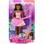 Barbie 65th Anniversary Doll & 10 Accessories, Pop Star Set with Brunette Singer Doll, Stage with Moving Feature & More