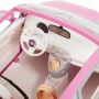 Barbie Doll and Vehicle pink Fiat 500 playset