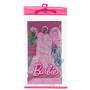 Barbie Doll Clothing, Fashion Pack With Pink Puff Sleeve Dress & Accessories (1 Outfit)