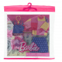 Barbie Doll Clothing, Fashion And Accessory 2-Pack Featuring Pink & Blue Patterns (2 Outfits)