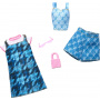 Barbie Fashion 2-Pack Blue Denim Dress, Top, and Shorts, Pink Sunglasses and Purse