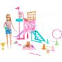 Barbie And Stacie To The Rescue Puppy Playground Playset With Doll, 3 Pet Dog Figures, & Accessories