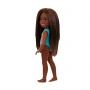 Barbie Chelsea Small Doll With Beach Swimsuit, Polka & Floral Print, Brunette Hair & Brown Eyes