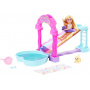 Rainbow Water Slide Set with Chelsea Doll and Puppy, Height 20 cm, Accessories Included