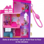 Barbie ​Polly Pocket Dreamhouse Compact, Dollhouse Playset with 3 Micro Dolls, 1 Puppy, 11 Accessories, Elevator & Pool