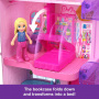 Barbie ​Polly Pocket Dreamhouse Compact, Dollhouse Playset with 3 Micro Dolls, 1 Puppy, 11 Accessories, Elevator & Pool