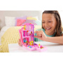 Barbie ​Polly Pocket Dreamhouse Compact, Dollhouse Playset with 3 Micro Dolls, 1 Puppy, 11 Accessories, Elevator & Pool