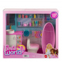 Barbie Toy Bathtime Playset With 19 Dollhouse Accessories Including Bathtub, Toilet, & Vanity