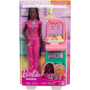 Barbie Baby Doctor Doll with AA Fashion Doll Wearing Pink Scrubs, 1 Baby Doll with Baby Accessories & Furniture