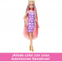 Barbie Fun & Fancy Hair Doll With Extra-Long Colorful Blonde Hair And Styling Accessories