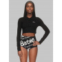 Giselle Cropped Knit Polo x Barbie™ - Black