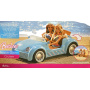 Barbie Beach Glam Cruiser With 2 Dolls (Blue)