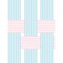 'Roman Holiday Woven' Wallpaper By Barbie™ - Baby Blue / Pink