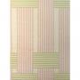 'Roman Holiday Woven' Grasscloth Wallpaper By Barbie™ - Pink and Green