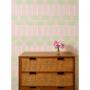 'Roman Holiday Woven' Grasscloth Wallpaper By Barbie™ - Pink and Green