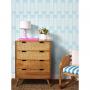 'Roman Holiday Woven' Wallpaper By Barbie™ - Pale Blue