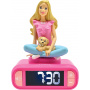 Lexibook, Barbie, Barbie Nightlight Alarm Clock, Luminous Character, Choice of 6 Alarms, 6 Sound Effects, Backlit LCD Screen, Snooze, Pink