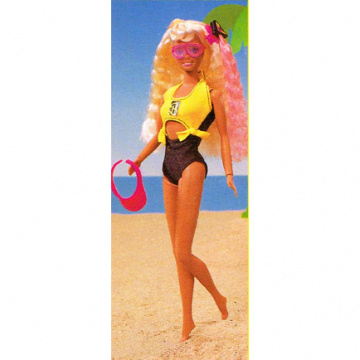 Barbie Banho de Sol (Estrela) Yellow and black trikini