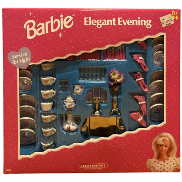 Barbie Elegant Evening Porcelain Dinner Service For 8 Playset
