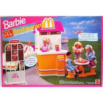 Barbie McDonald’s Restaurant With Talking Drive Thru Playset
