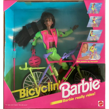 Bicyclin' AA Barbie Doll