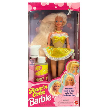 Foam 'n Color Barbie Doll (Yellow)