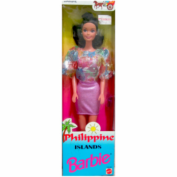 Philippine Islands Barbie II (mauve dress with kimona)