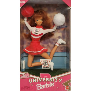 University Barbie- Wisconsin Barbie Doll (red hair)