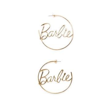 Gold Plated Hoop Earrings Barbie™ The Movie © Warner Bros