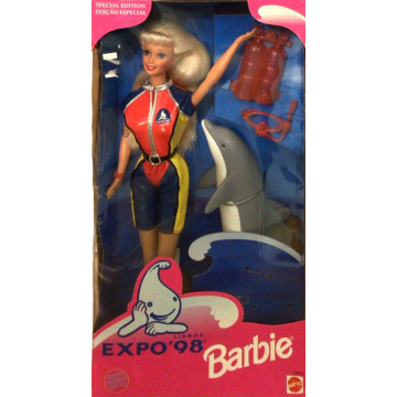 Barbie as scuba deep sea diver Expo '98 Lisboa