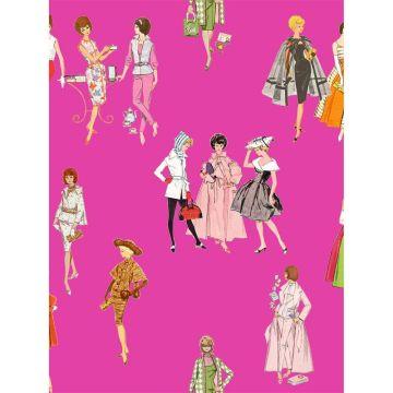 '1960s Barbie™' Wallpaper by Barbie™ - Pink