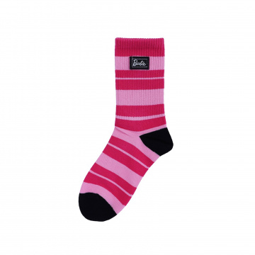 Barbie Pink Striped Socks 1 Pair