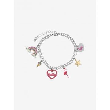Barbie Pink Heart & Unicorn Charm Necklace