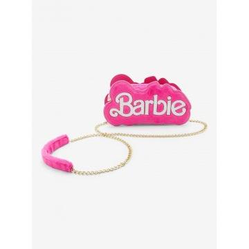 Barbie Logo Fuzzy Mini Crossbody Bag