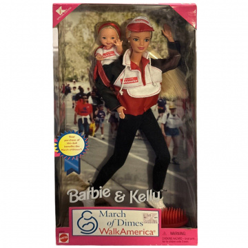 March of Dimes Barbie and Kelly Dolls Walk America