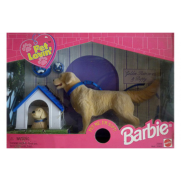Barbie Pet Lovin Dogs Golden Retreiver