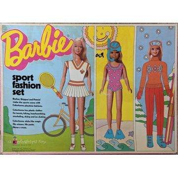 Sport Fashion Barbie Colorforms Dress-Up-Set
